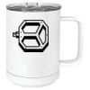 15 oz. White Vacuum Insulated Mug w/Slider Lid Thumbnail