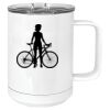 15 oz. White Vacuum Insulated Mug w/Slider Lid Thumbnail