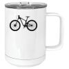 15 oz. White Vacuum Insulated Mug w/Slider Lid Thumbnail