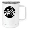 15 oz. White Vacuum Insulated Mug w/Slider Lid Thumbnail