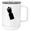 15 oz. White Vacuum Insulated Mug w/Slider Lid Thumbnail