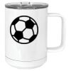 15 oz. White Vacuum Insulated Mug w/Slider Lid Thumbnail
