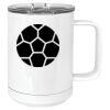 15 oz. White Vacuum Insulated Mug w/Slider Lid Thumbnail