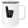 15 oz. White Vacuum Insulated Mug w/Slider Lid Thumbnail