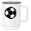 15 oz. White Vacuum Insulated Mug w/Slider Lid Thumbnail