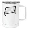 15 oz. White Vacuum Insulated Mug w/Slider Lid Thumbnail
