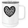 15 oz. White Vacuum Insulated Mug w/Slider Lid Thumbnail