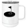 15 oz. White Vacuum Insulated Mug w/Slider Lid Thumbnail