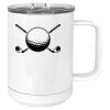 15 oz. White Vacuum Insulated Mug w/Slider Lid Thumbnail