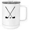 15 oz. White Vacuum Insulated Mug w/Slider Lid Thumbnail