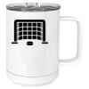 15 oz. White Vacuum Insulated Mug w/Slider Lid Thumbnail