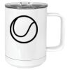 15 oz. White Vacuum Insulated Mug w/Slider Lid Thumbnail