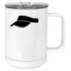 15 oz. White Vacuum Insulated Mug w/Slider Lid Thumbnail