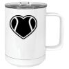 15 oz. White Vacuum Insulated Mug w/Slider Lid Thumbnail
