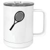 15 oz. White Vacuum Insulated Mug w/Slider Lid Thumbnail