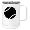 15 oz. White Vacuum Insulated Mug w/Slider Lid Thumbnail