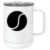 15 oz. White Vacuum Insulated Mug w/Slider Lid Thumbnail