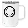 15 oz. White Vacuum Insulated Mug w/Slider Lid Thumbnail