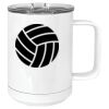 15 oz. White Vacuum Insulated Mug w/Slider Lid Thumbnail
