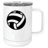 15 oz. White Vacuum Insulated Mug w/Slider Lid Thumbnail