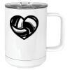 15 oz. White Vacuum Insulated Mug w/Slider Lid Thumbnail