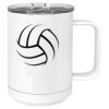 15 oz. White Vacuum Insulated Mug w/Slider Lid Thumbnail