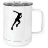15 oz. White Vacuum Insulated Mug w/Slider Lid Thumbnail