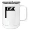 15 oz. White Vacuum Insulated Mug w/Slider Lid Thumbnail