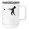 15 oz. White Vacuum Insulated Mug w/Slider Lid Thumbnail