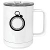 15 oz. White Vacuum Insulated Mug w/Slider Lid Thumbnail