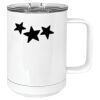 15 oz. White Vacuum Insulated Mug w/Slider Lid Thumbnail