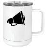 15 oz. White Vacuum Insulated Mug w/Slider Lid Thumbnail