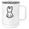 15 oz. White Vacuum Insulated Mug w/Slider Lid Thumbnail