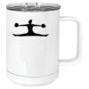 15 oz. White Vacuum Insulated Mug w/Slider Lid Thumbnail