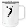 15 oz. White Vacuum Insulated Mug w/Slider Lid Thumbnail
