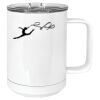 15 oz. White Vacuum Insulated Mug w/Slider Lid Thumbnail