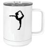 15 oz. White Vacuum Insulated Mug w/Slider Lid Thumbnail