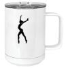 15 oz. White Vacuum Insulated Mug w/Slider Lid Thumbnail