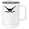 15 oz. White Vacuum Insulated Mug w/Slider Lid Thumbnail