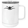 15 oz. White Vacuum Insulated Mug w/Slider Lid Thumbnail