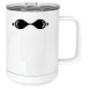 15 oz. White Vacuum Insulated Mug w/Slider Lid Thumbnail