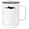 15 oz. White Vacuum Insulated Mug w/Slider Lid Thumbnail