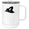 15 oz. White Vacuum Insulated Mug w/Slider Lid Thumbnail