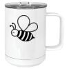 15 oz. White Vacuum Insulated Mug w/Slider Lid Thumbnail