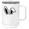 15 oz. White Vacuum Insulated Mug w/Slider Lid Thumbnail