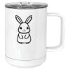 15 oz. White Vacuum Insulated Mug w/Slider Lid Thumbnail