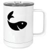 15 oz. White Vacuum Insulated Mug w/Slider Lid Thumbnail