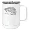 15 oz. White Vacuum Insulated Mug w/Slider Lid Thumbnail