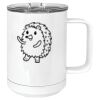 15 oz. White Vacuum Insulated Mug w/Slider Lid Thumbnail