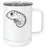 15 oz. White Vacuum Insulated Mug w/Slider Lid Thumbnail